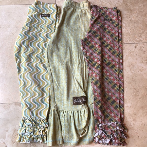 *RELISTED* Matilda Jane Ruffled Leggings Girls Size 6 - Picture 6 of 7